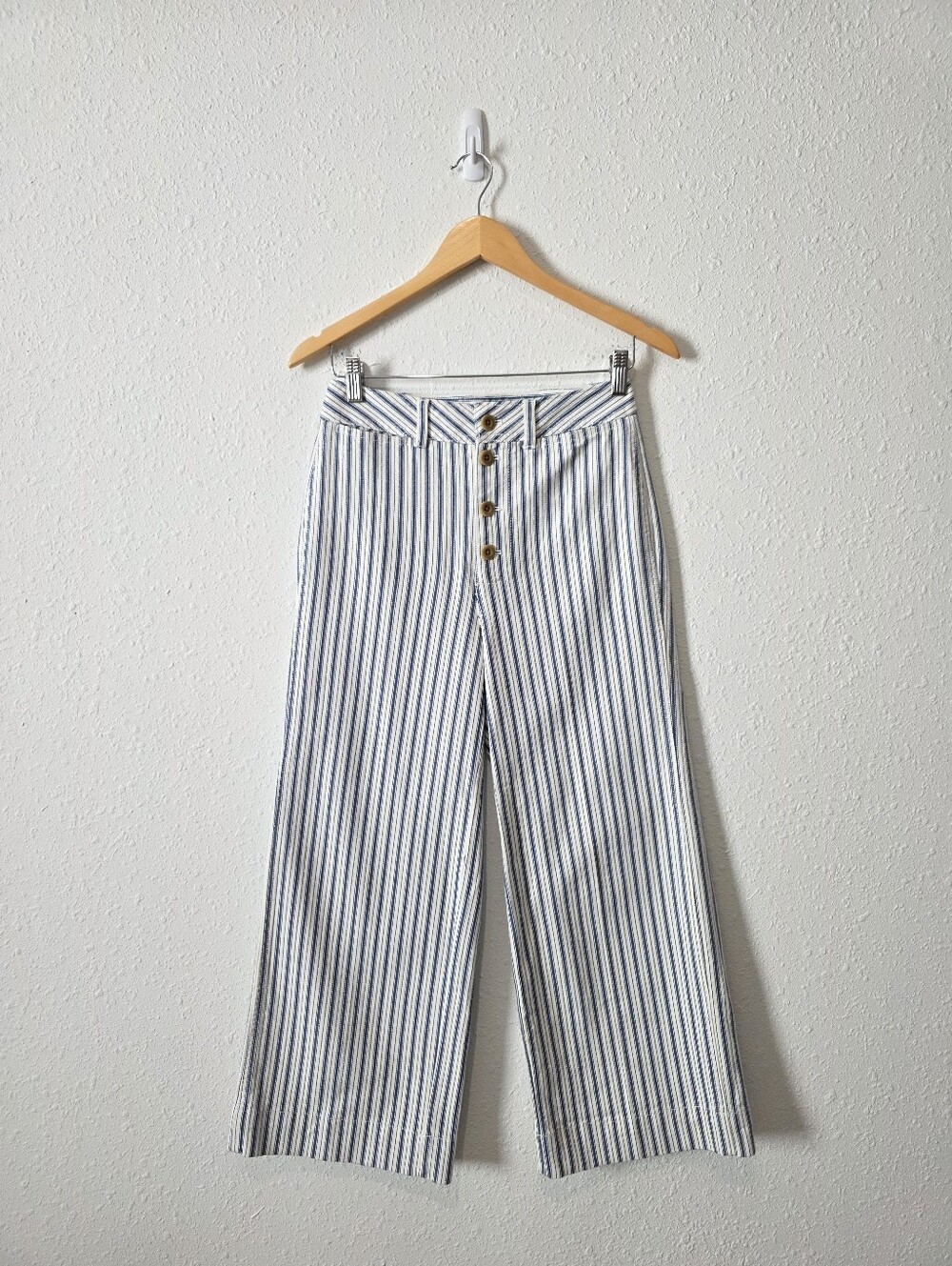 NEW Madewell Wide Leg Striped Jeans 26 - Picture 3 of 8